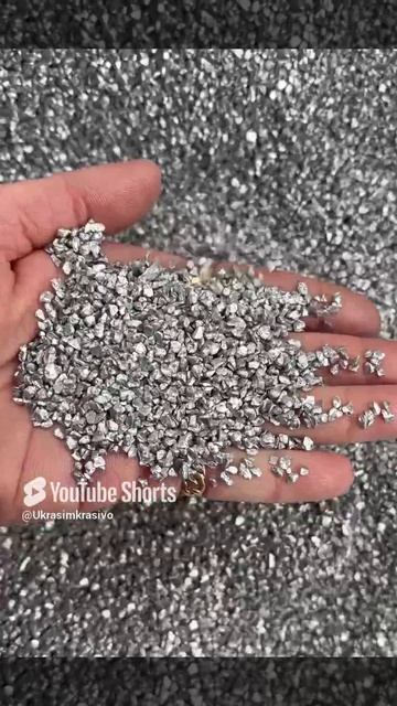 НОВИНКА! Стеклянная крошка СЕРЕБРО ХРОМ