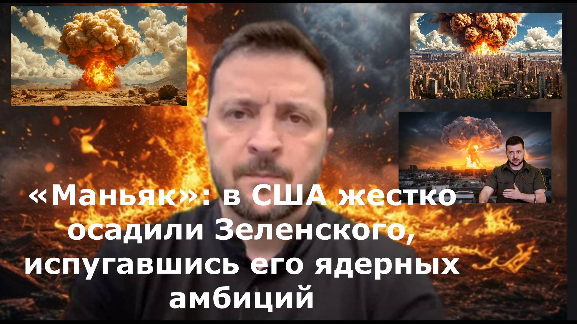 «Маньяк»: в США жестко осадили Зеленского, испугавшись его ядерных амбиций