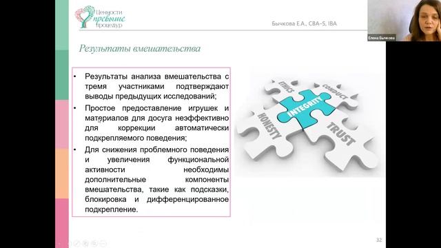 «Коррекция СТЕРЕОТИПНОГО ПОВЕДЕНИЯ У ПОДРОСТКОВ С ДИАГНОЗОМ АУТИЗМ путем совершенствования тактики
