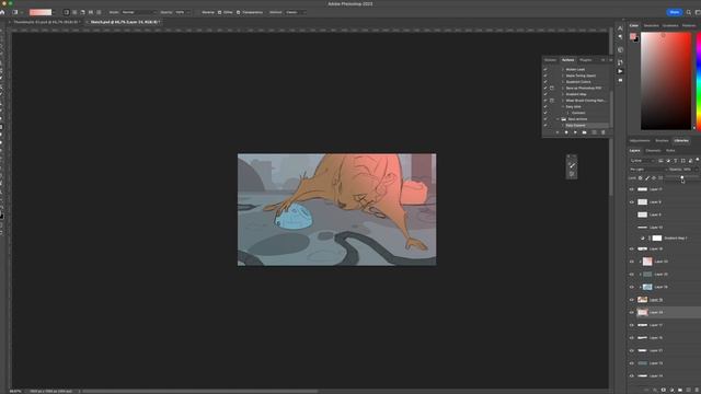 8)04 Color Blocking pt 2 Timelapse