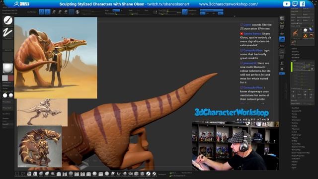 Cowboy Dinorider 2D to 3D - Character Creation - Shane Olson & Kevin Keele - Part 20