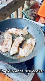Huge bluegill sushi #catchcleanandcook #fishing #funny #panfishing #delicious