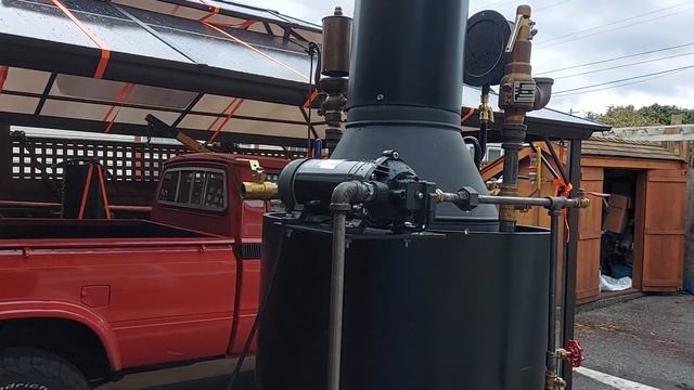 FOR SALE Steam Engine Boiler  Pump Whistle Gauge Off Grid Ross Bendixen