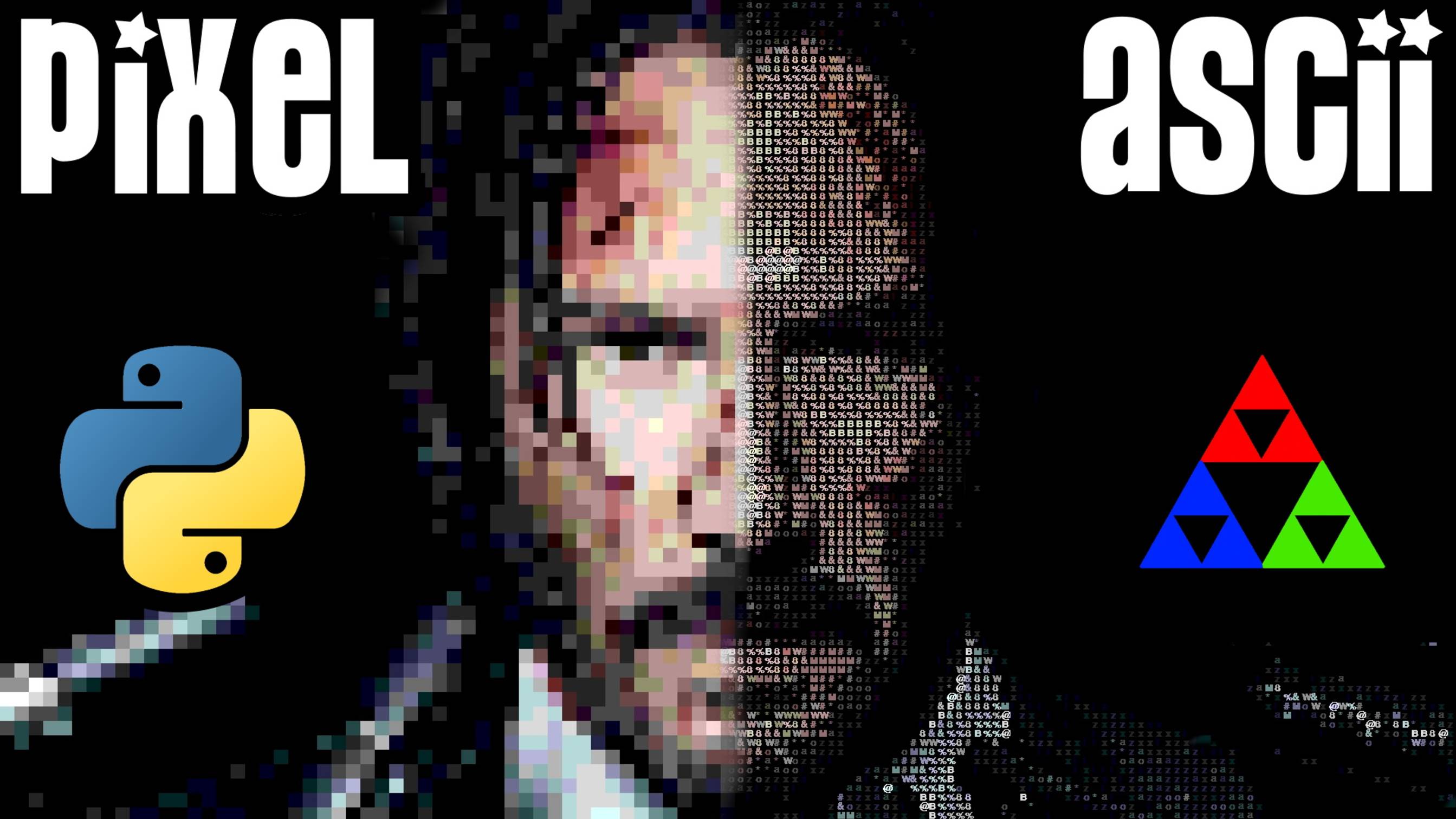 ASCII графика и PIXEL арт на Python [ Pygame + OpenCV ]