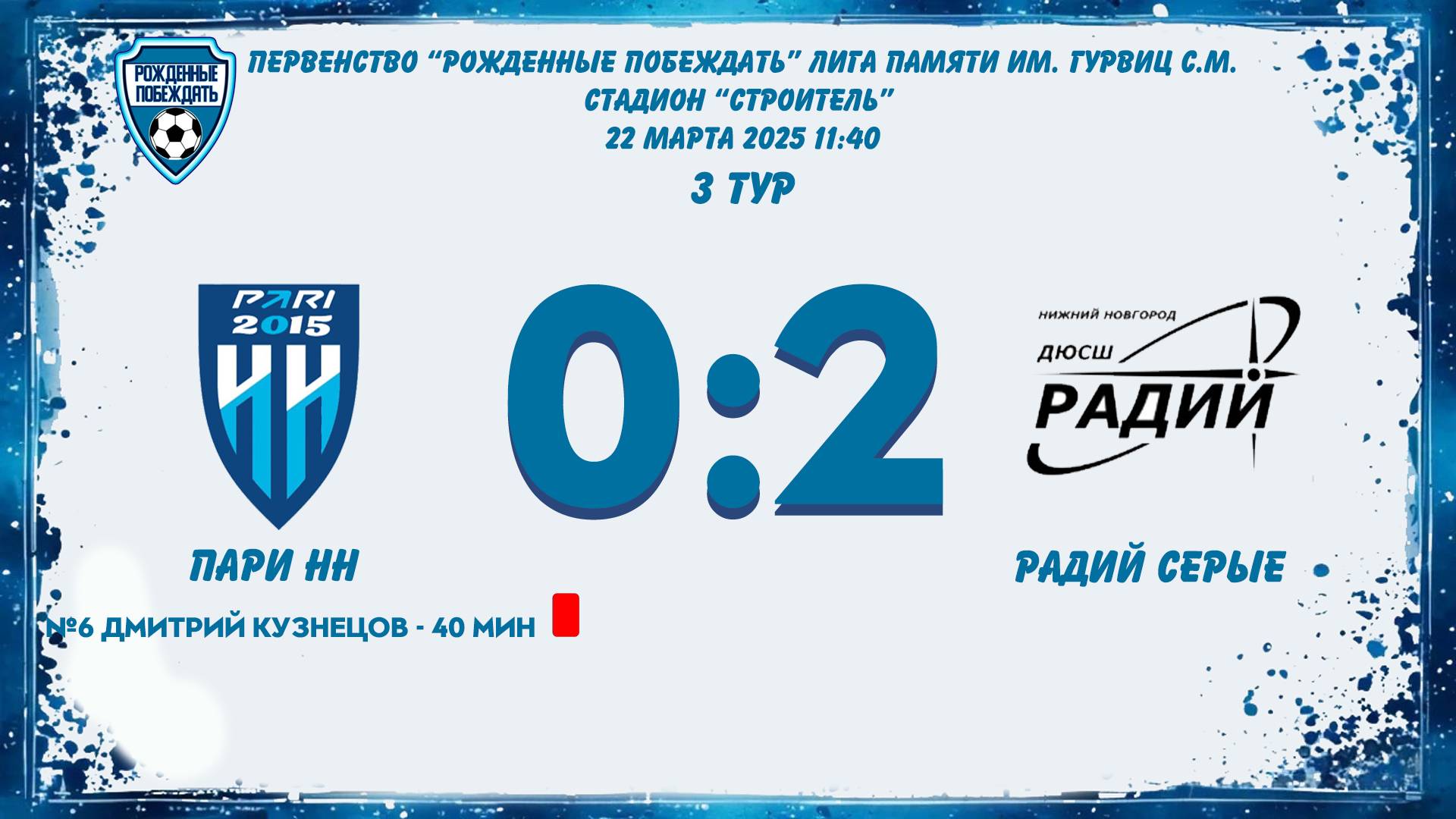 Обзор матча Пари НН - Радий Серые