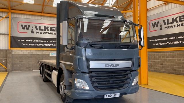 New In Stocklist For Sale: DAF CF290 *EURO 6*, 6X2 FLATBED – 2015 – AX64 AXC