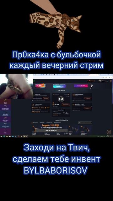 Отдаю весь свой инвентарь в КС ради подписчиков #кс #прокачка #кб #стрим #csgo #gameonline #twitchst