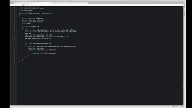 Unity'De Raycast ile ateş etme