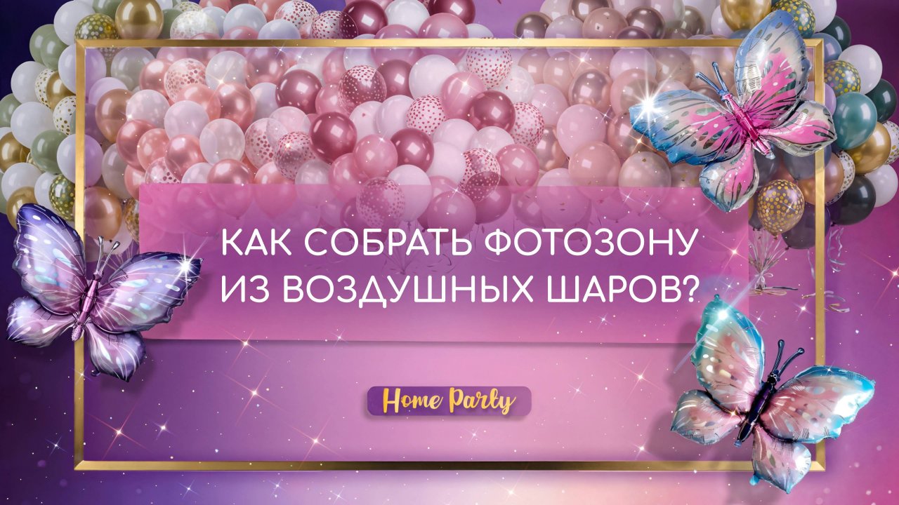 КАК СОБРАТЬ ФОТОЗОНУ ИЗ ВОЗДУШНЫХ ШАРОВ