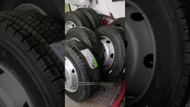 Монтаж колесных модулей (датчики давления грузовых авто обилей) системы Eva Pro.