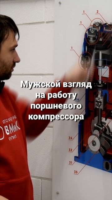 Работа поршневого компрессора, мужской взгляд