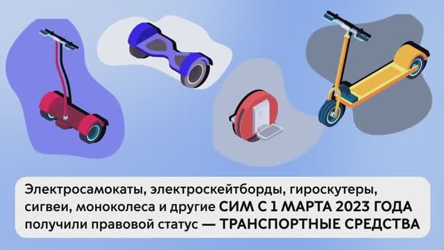 Правила дорожного движения по управлению средствами индивидуальной мобильности