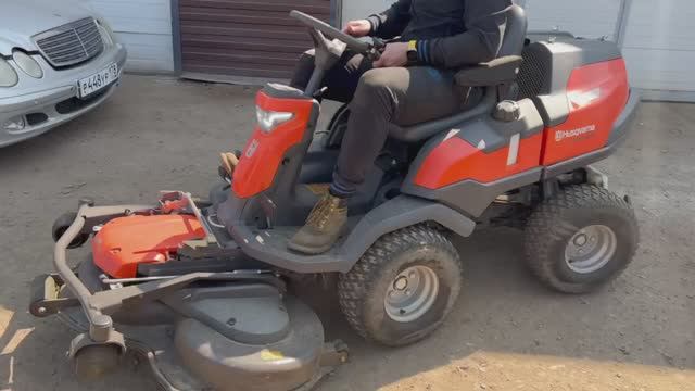 Ремонт и обслуживание садовых райдеров Husqvarna R 316 TX AWD! Ремонт газонокосилок Хускварна!