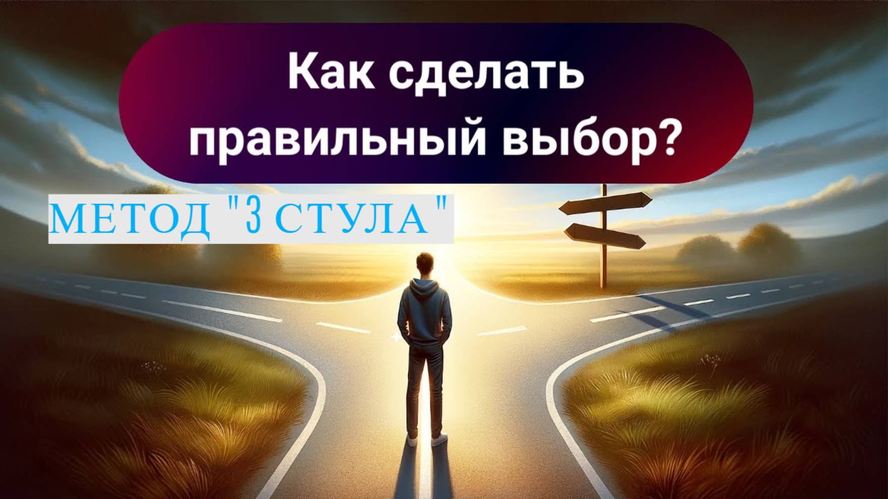 Как сделать правильный выбор. Метод _3 стула_.  #саморазвитие #самопознание #психология