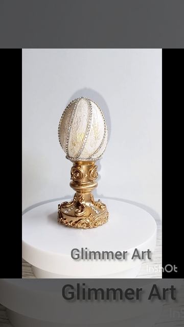 Сувенирное пасхальное яйцо ручной работы "Драгоценный подарок"