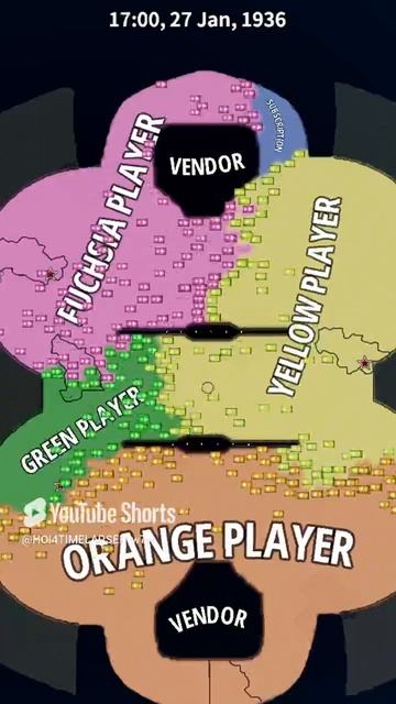 BattleRoyale in Hoi4 timelapse. #hoi4