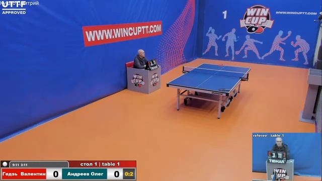 Андреев Олег 1-3 Юрков Дмитрий Турнир Восток 1  WIN CUP 1.12.20 Прямая трансляция Зал 1