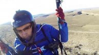 Параплан Полет Таушик вдоль дальнего склона