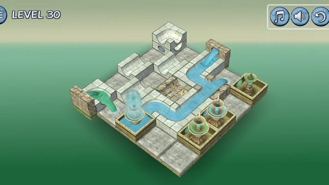 Flow Water Fountain 3D Puzzle | Hard | Level 25 to 31