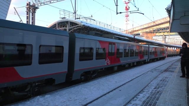 Городской электропоезд ЭС2Г-077 "Ласточка" на станции Андроновка МЦК