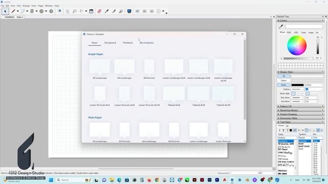 Free Template for Layout SketchUp.