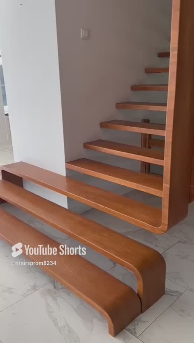 Дизайнерская лестница из дерева СтаирсПром