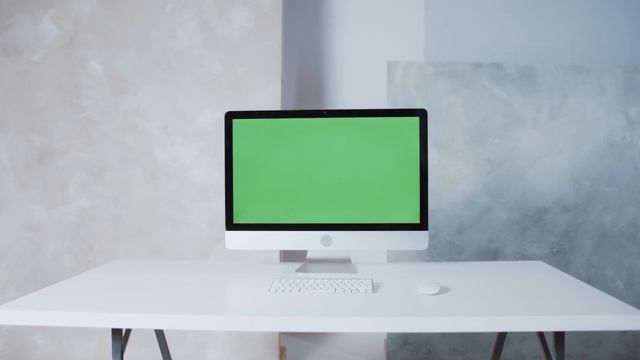 Mac Table Monitor | Green Screen | Free No Copyright | Graphics |