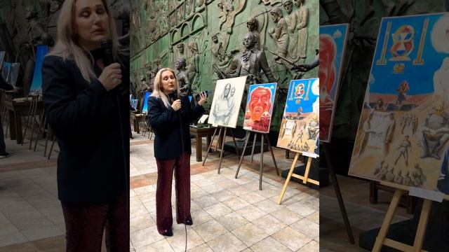 Анна Сушкова-Назарова провела экскурсию по выставке Фёдора Кузьмича Сушкова в Академии художеств/РАХ