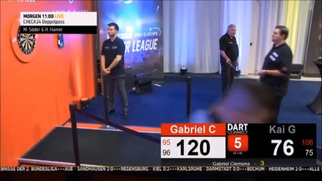Clemens v Gotthardt Super League Darts 2020 Group A