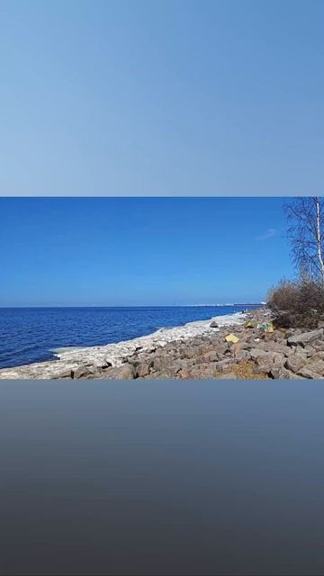 Финский залив, Ленинский проспект. Первый весенний погожий выходной.