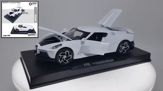 Diecast 1/32 Bugatti La Voiture Noire - Diecast 1:32 Miniature Car Children Toys Diecast Showcase