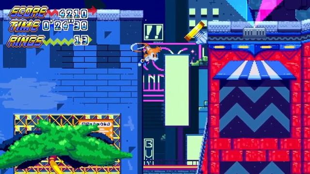 Sonic & the Fallen Star Tails Playthrough (Discount Districts Zone)