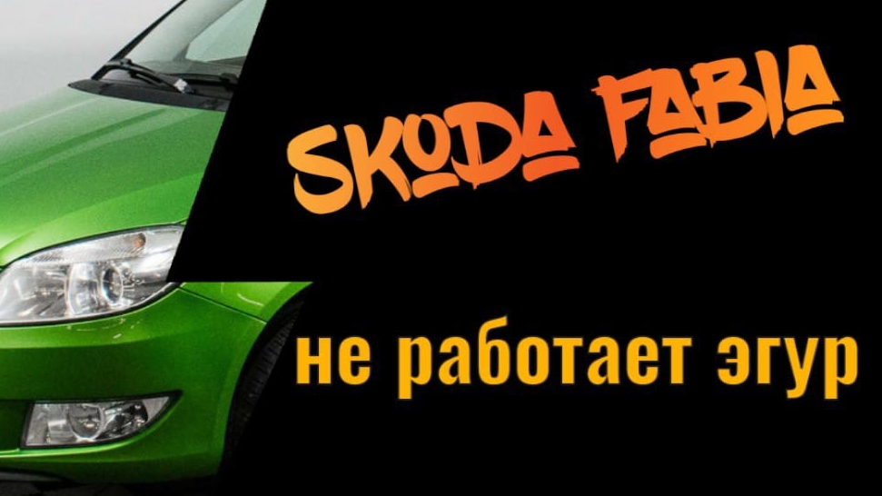 Škoda Fabia Не работает эгур В чем причина ?
