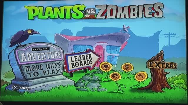 Мини-игра только на консолях PLANTS.VS.ZOMBIES