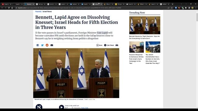 ⚠️Israeli Government Collapse - Is there a Man Who Believes Himself to be "Mashiach"?⚠️