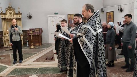 Фрагмент Пассии, храм Владимирской иконы Божией Матери г. Северска. 30.03.2025