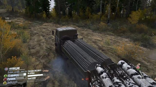 Spintires  MudRunner  Прохождение ▶Карта-В брод➤ Лесопилка (конвой)🔥#30