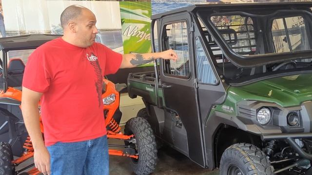 Fully Loaded 2023 Kawasaki Mule Pro-FX EPS with cabin closure