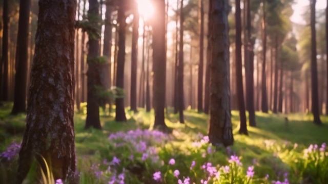 🌲🌺Расслабляющая музыка для сна. Безмятежный лес: Цветущее святилище🌺🌲