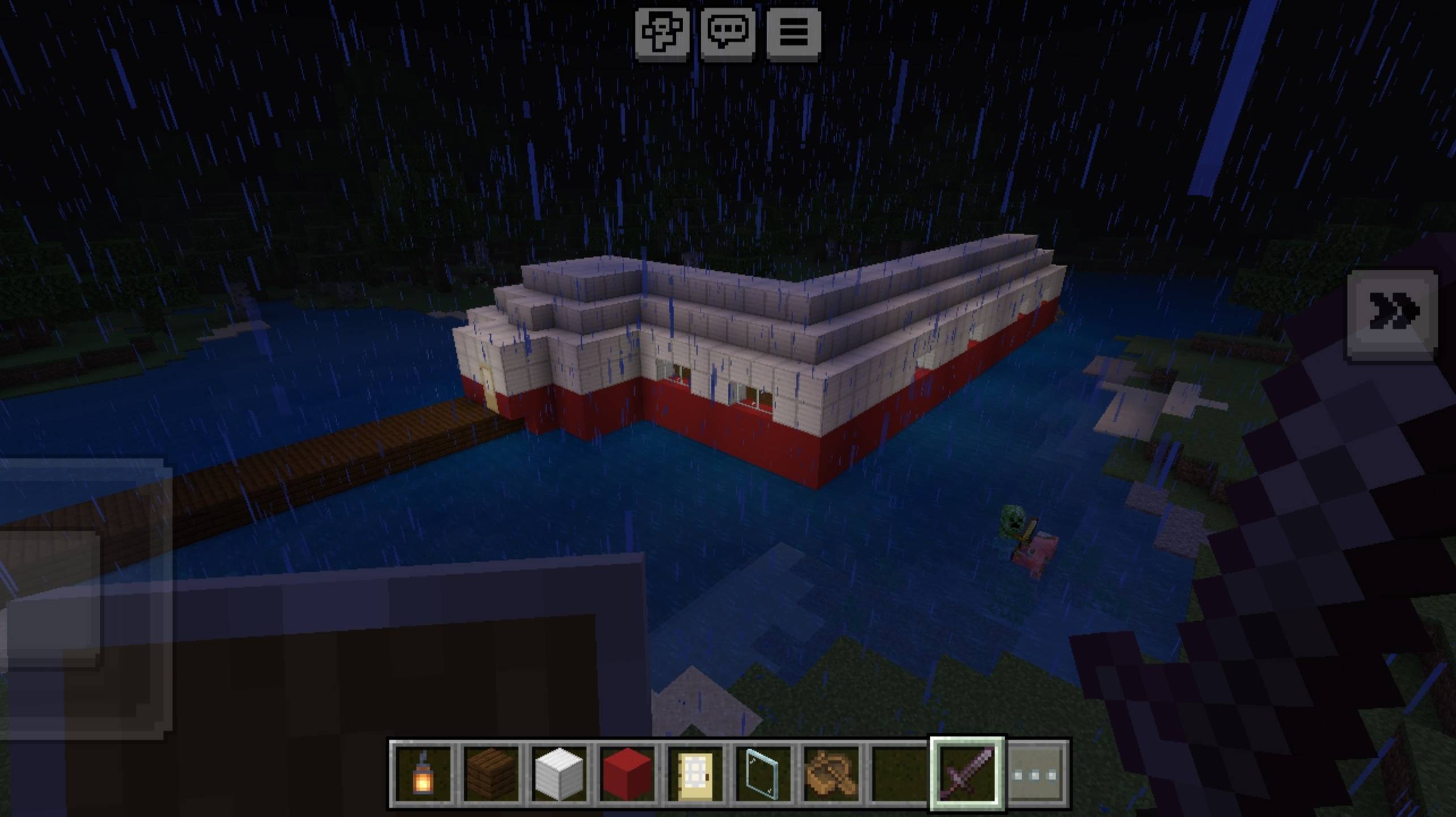 Обзор на базу в воде маинкрафте!