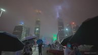 🇨🇳 Гуанчжоу, Китай - прогулка по городу киберпанка в дождливом тумане