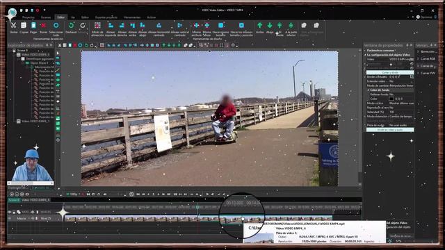 VSDC VIDEO EDITOR, Rastrear Rostro En Movimiento y Desenfocar Un Pedazo De Video,