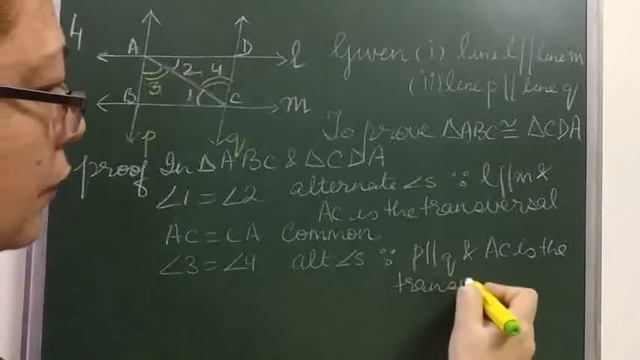 Class9 Triangles Ex-7.1sum no 4&5
