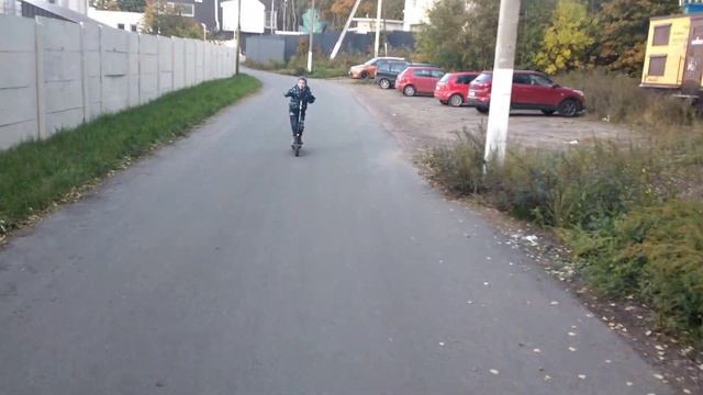 На самокате на Песчанку