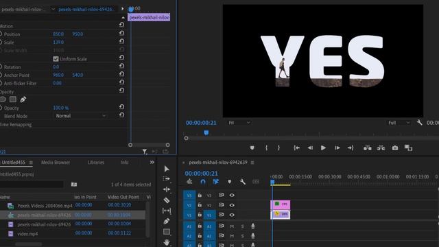 Add VIDEO in TEXT in Premiere Pro | Premiere Pro Course 2023 | in Hindi