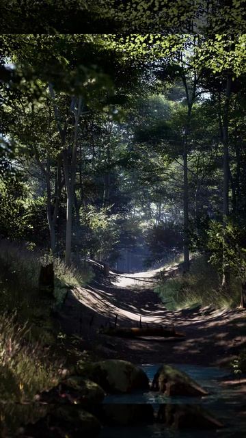 ✨ «Сказочный лес в Unreal Engine 5 | 3D-визуализация природы»
