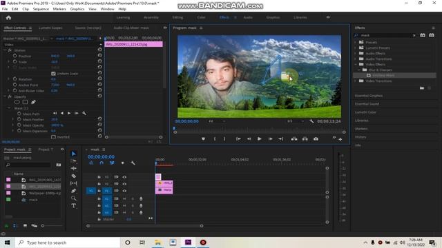 How To Opasity Mask In Adobe Premiere Pro || New Hindi Tutorial