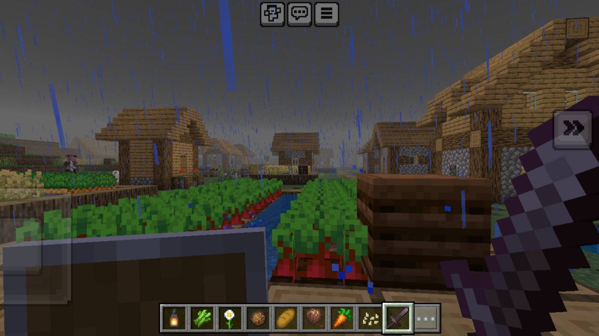 Я ходил по полю в маинкрафте и нашел лесных жителей я в шоке !