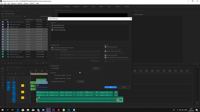 ADOBE PREMIERE PRO BILARMIDINGIZ? COLLECT FILE AND CONSOLIDATE