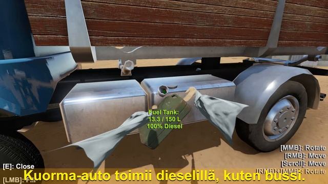 The Long Drive, uusi päivitys: Testissä kuorma-auto joka toimii dieselillä